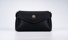 Small Leather Crossbody Bag - Black