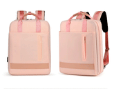 Large PU Laptop Backpack - Pink