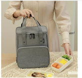 Large Waterproof Lunch Bag - Black