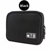Small Waterproof Cables Organizer Bag - Black