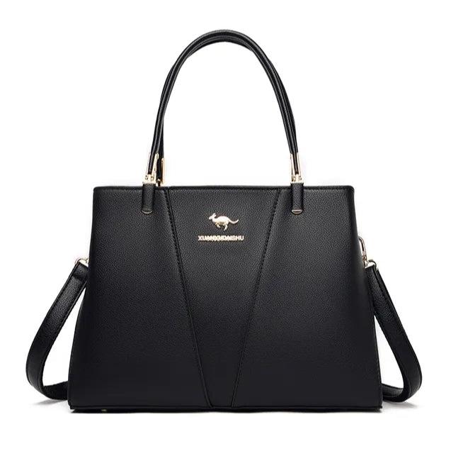 A Black , rectangular bag with a distinctive design