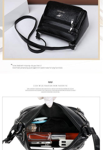 Black flexible women's bag