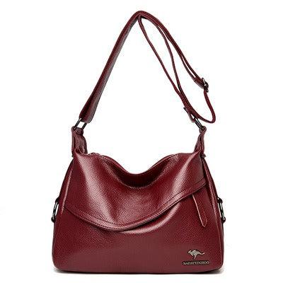 Crossbody bag for women, flexible leather