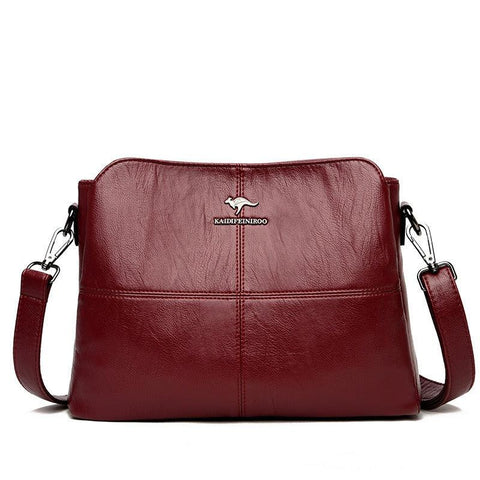 Crossbody bag for women, flexible leather