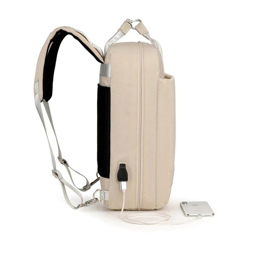Laptop Waterproof Fabric Backpack - pink