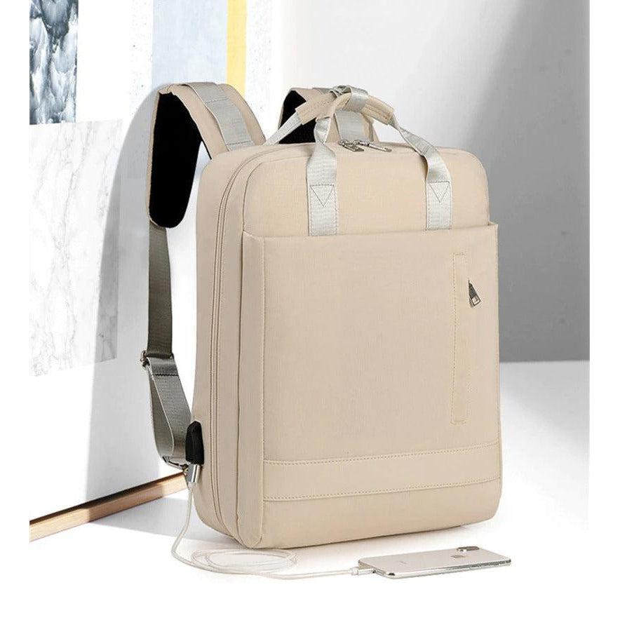 Laptop Waterproof Fabric Backpack - pink
