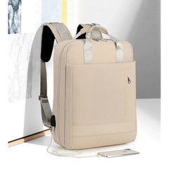 Laptop Waterproof Fabric Backpack - pink