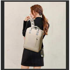 Laptop Waterproof Fabric Backpack - pink
