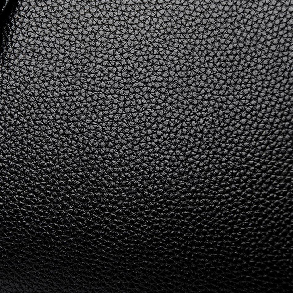 Large Classical Leather Handbag - Beige
