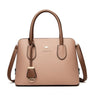 Large Classical Leather Handbag - Hazelnut Brown