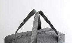 Large Fabric Travel Bag With Bottom Seperate Storage - Peach