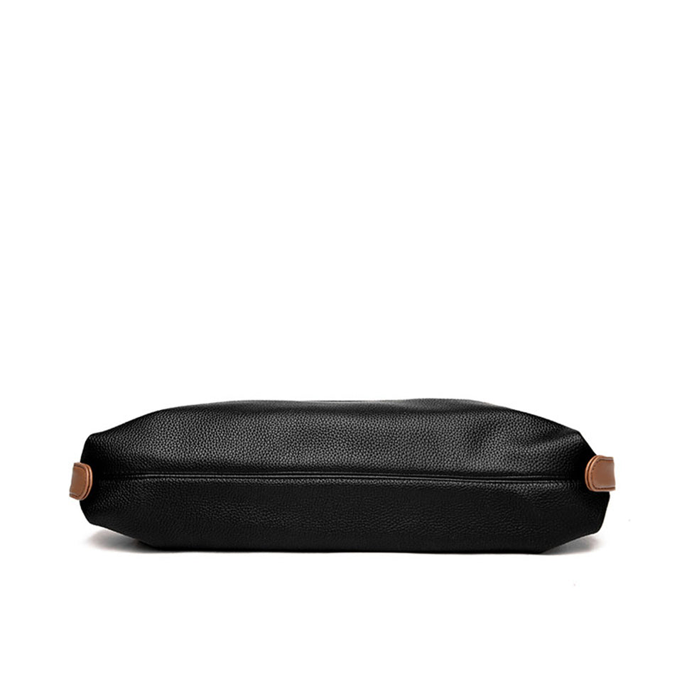 Large Leather Handbag - Black