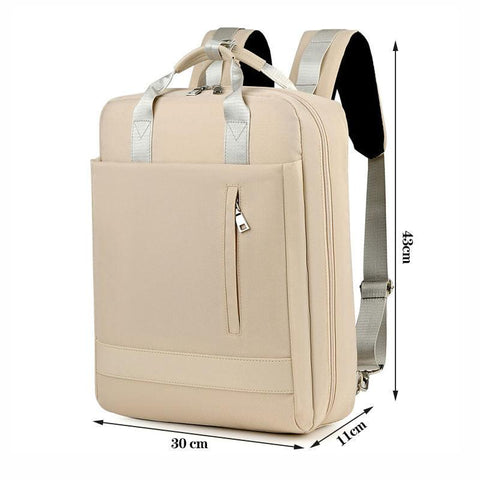 Large PU Laptop Backpack - Pink