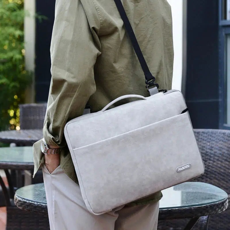 Large PU Laptop Case Gray UAE