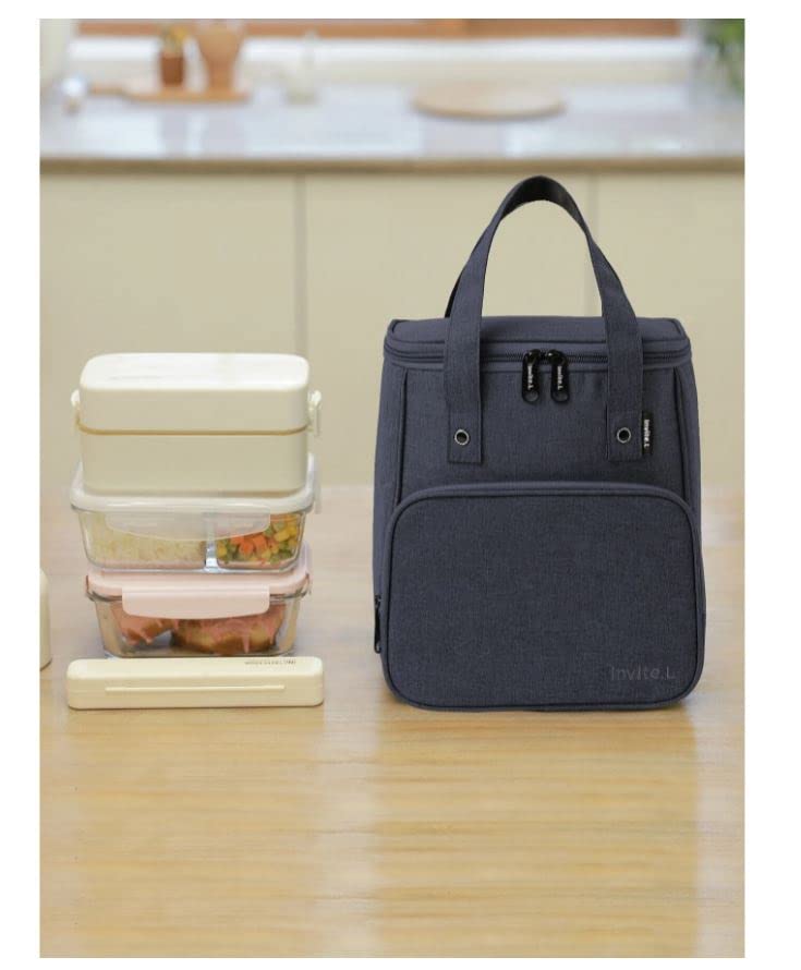 Large Waterproof Lunch Bag - Black