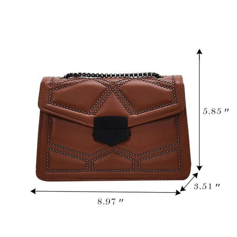 Luxury leather crossbody bag for women