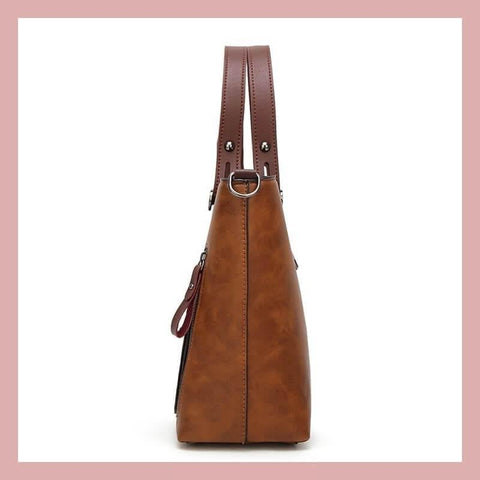 Luxury women's leather shoulder bag