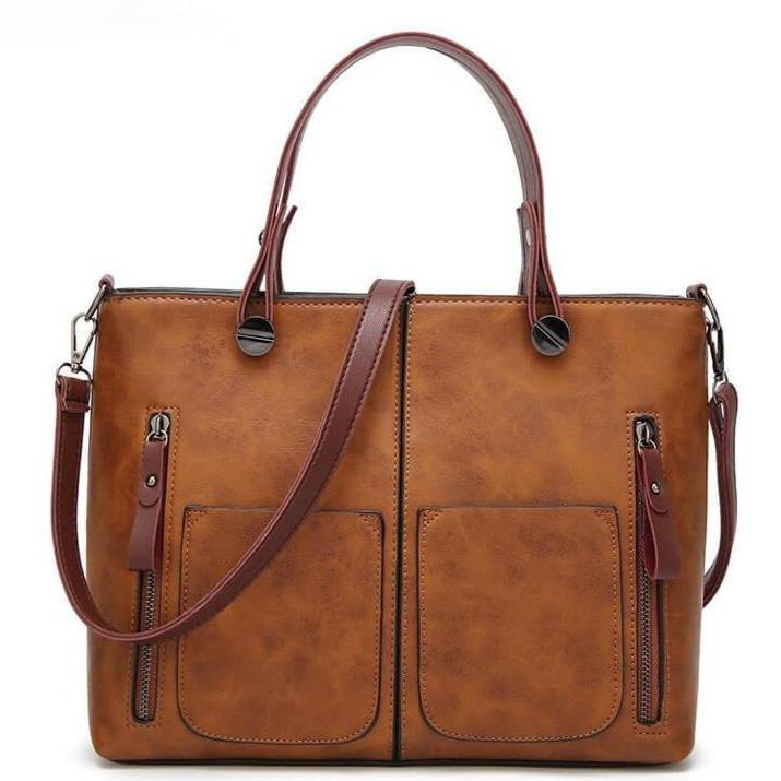 Luxury women's leather shoulder bag