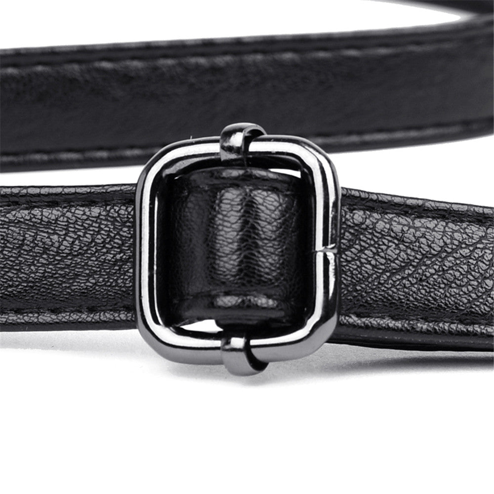 Medium Casual Crossbody Leather Bag - Black