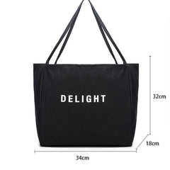Medium PU Tote Bag - Black
