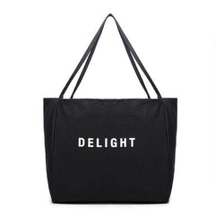 Medium PU Tote Bag - Black