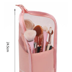 Medium Waterproof Cosmetic Brush Holder - Pink