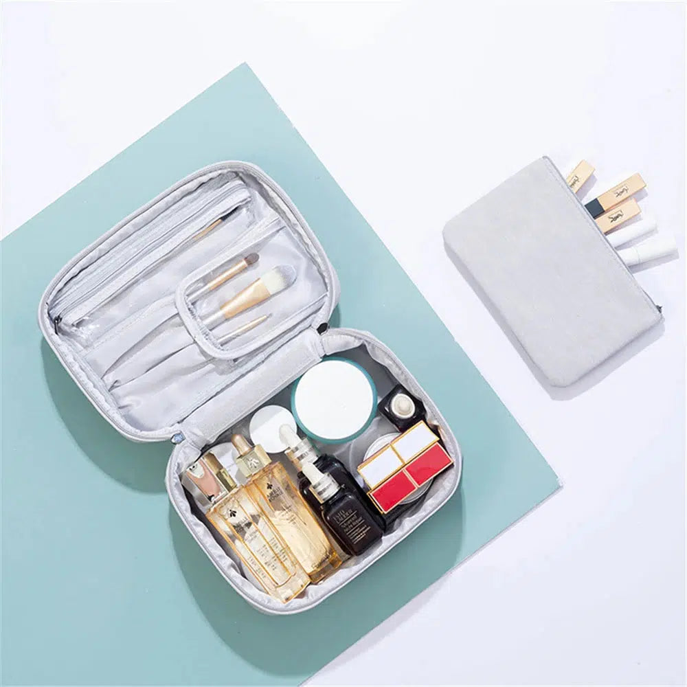 Medium Waterproof Makeup Storage Bag - Peach