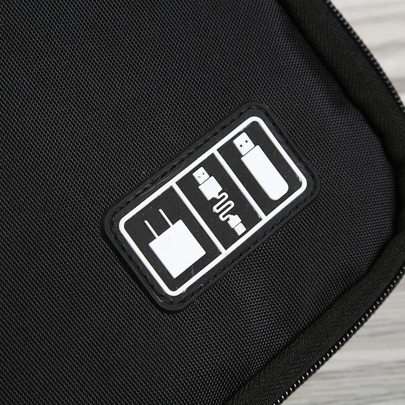 Small Waterproof Cables Organizer Bag - Black