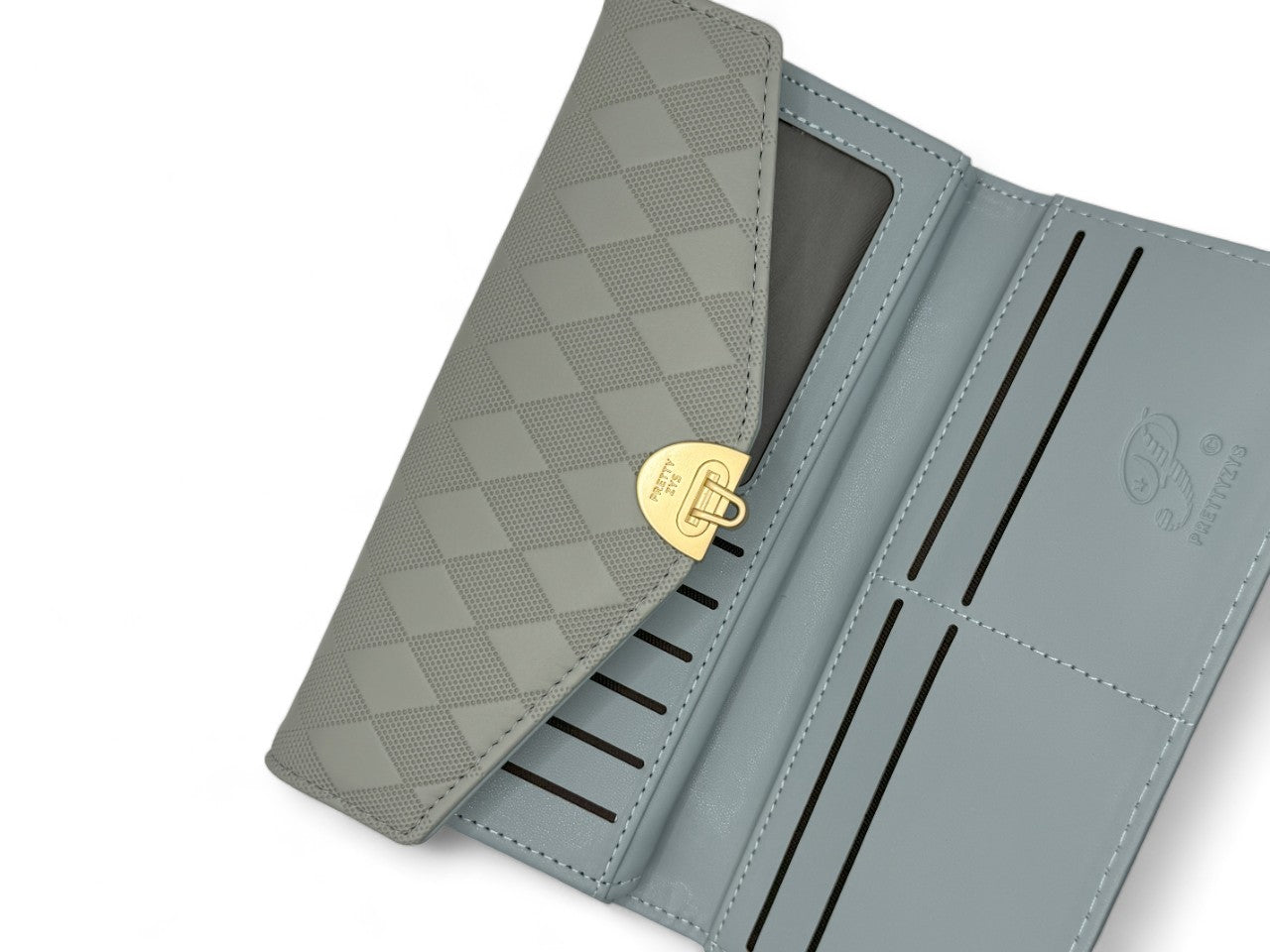 Small Leather Wallet - Powder Blue