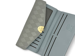 Small Leather Wallet - Powder Blue