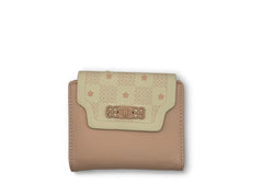 Small Leather Wallet with - Pink