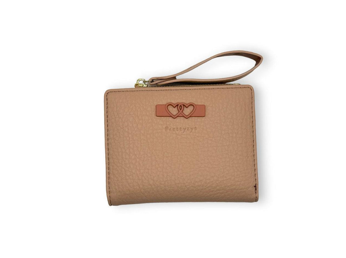 Small Leather Wallet with - Pink