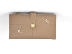 Small Leather Wallet with - Pink