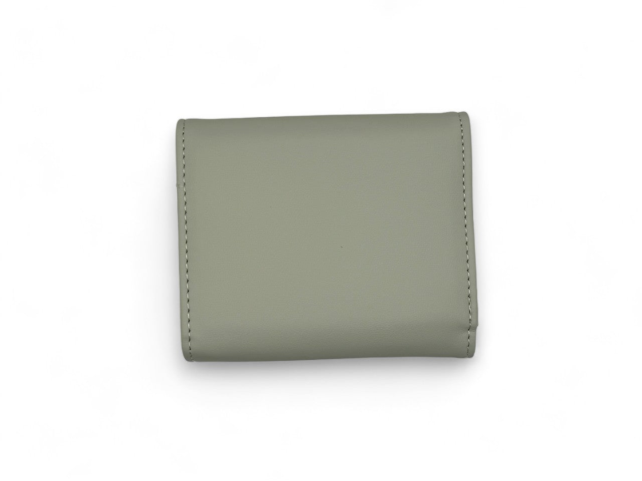 Small Leather Wallet - Gray