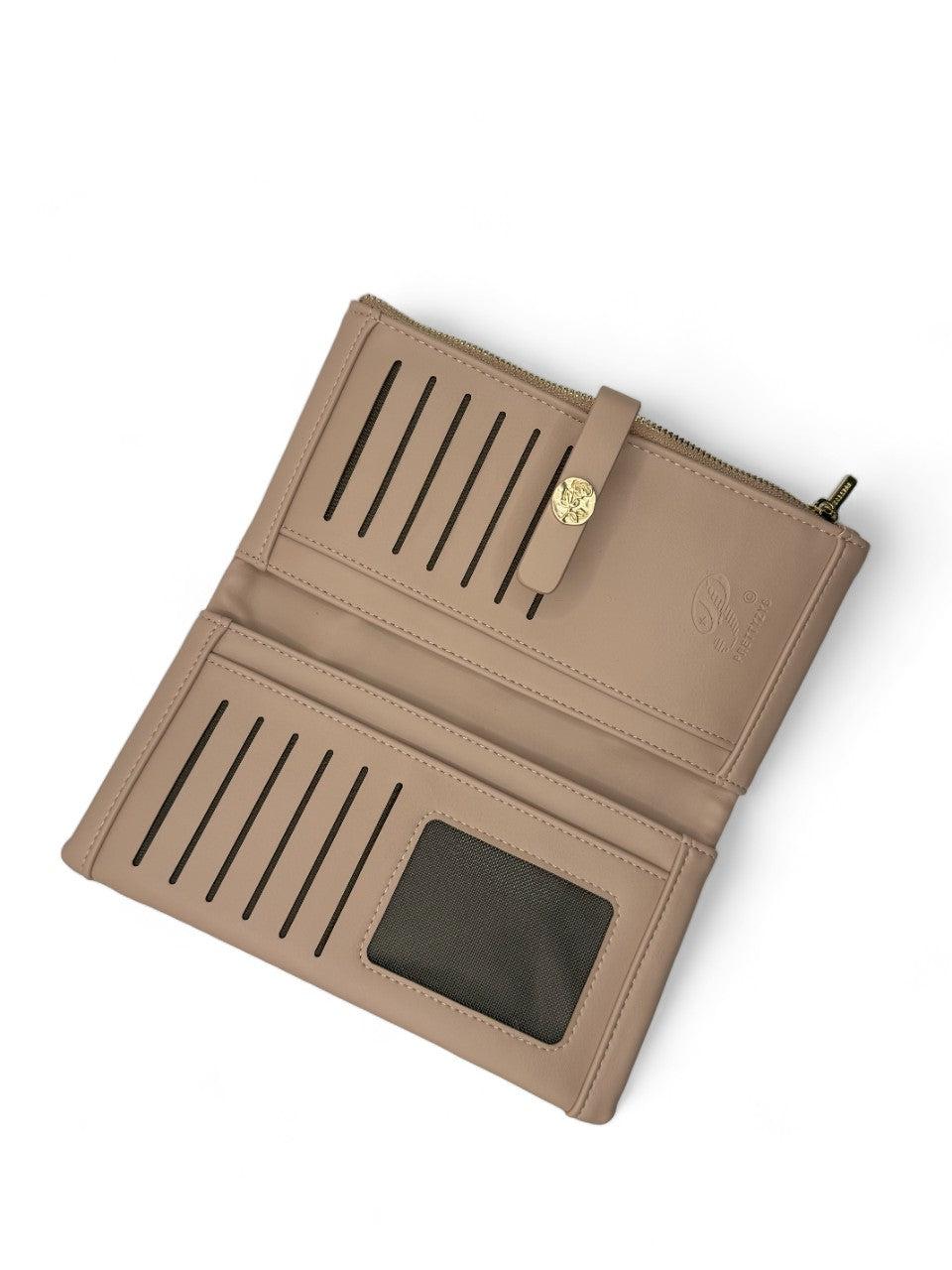 Small Leather Wallet - Pink