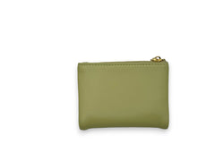 Small Leather Wallet with - Green