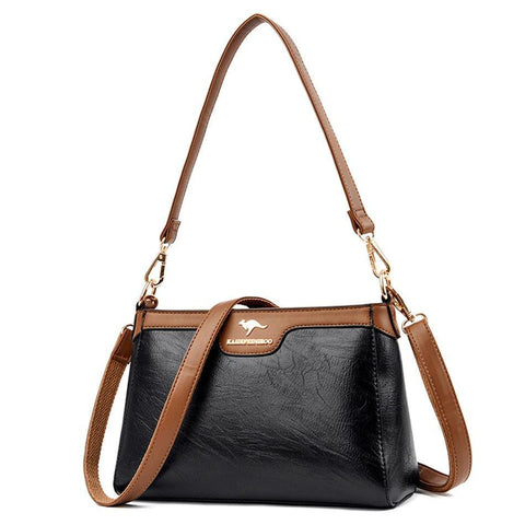 Crossbody bag for women, natural leather-Evorastyle.ae