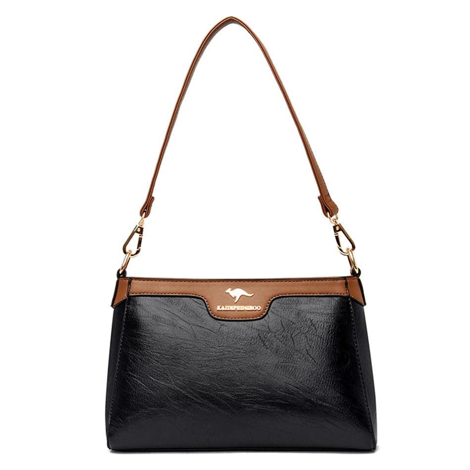 Crossbody bag for women, natural leather-Evorastyle.ae