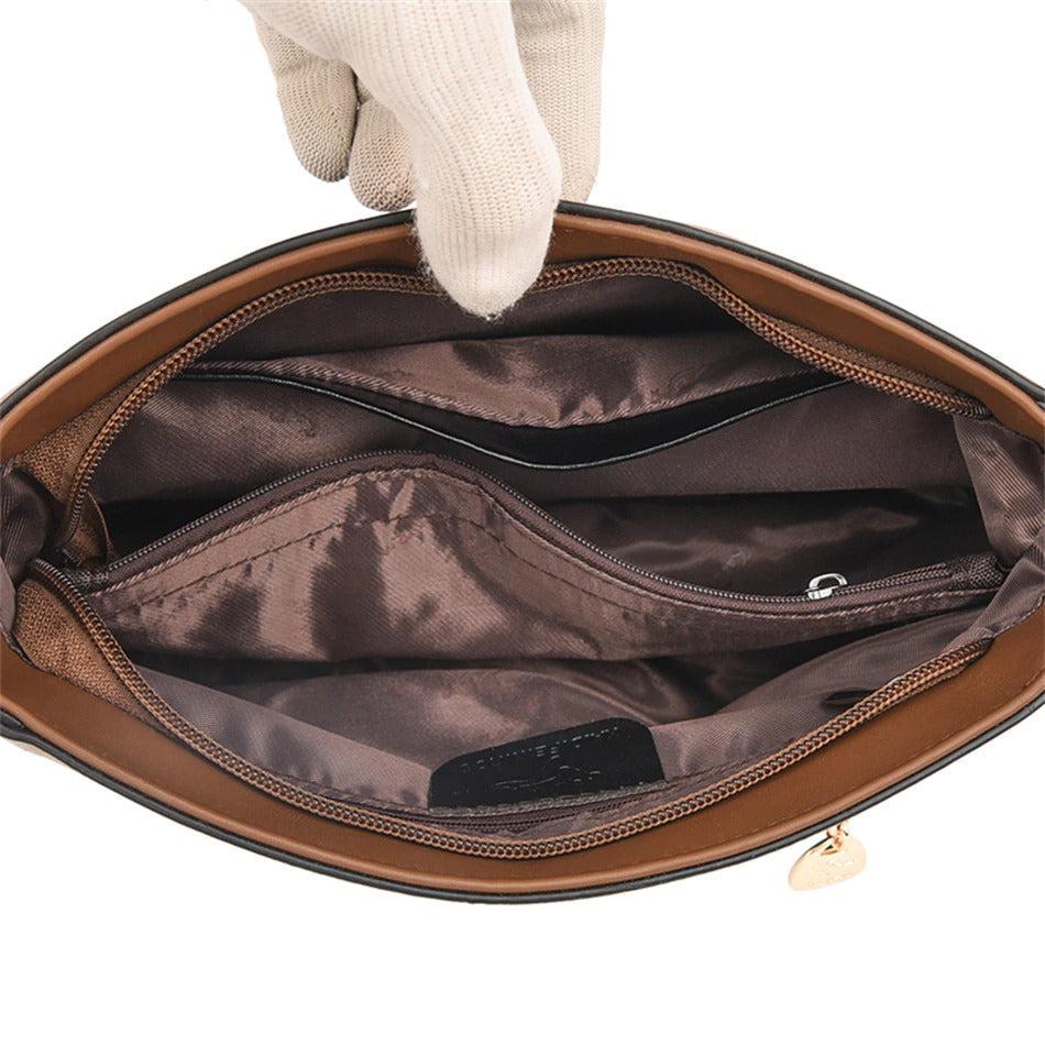 Crossbody bag for women, natural leather-Evorastyle.ae