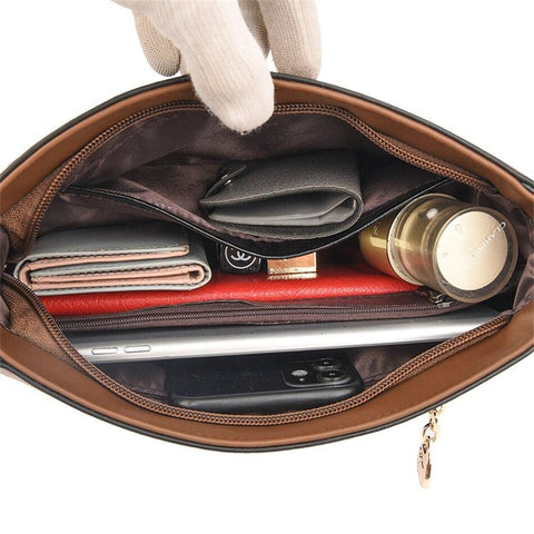 Crossbody bag for women, natural leather-Evorastyle.ae