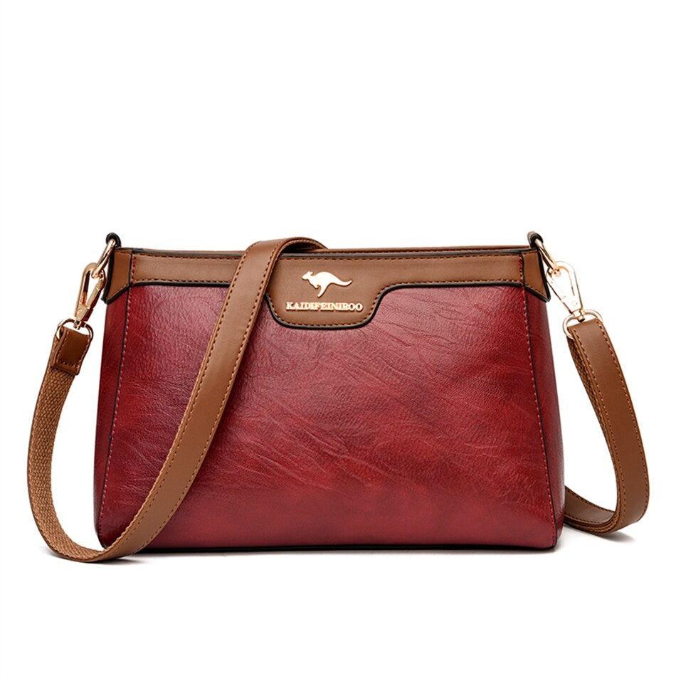 Crossbody bag for women, natural leather-Evorastyle.ae