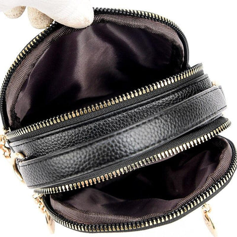 Fashionable Women's Crossbody Bag - Black