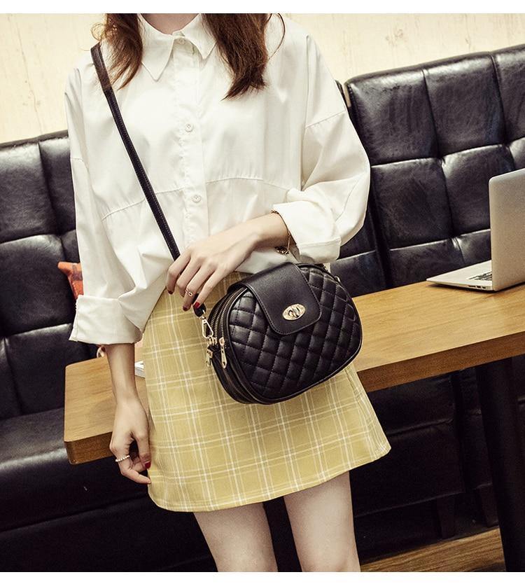 Luxury leather crossbody bag for women-Evorastyle.ae