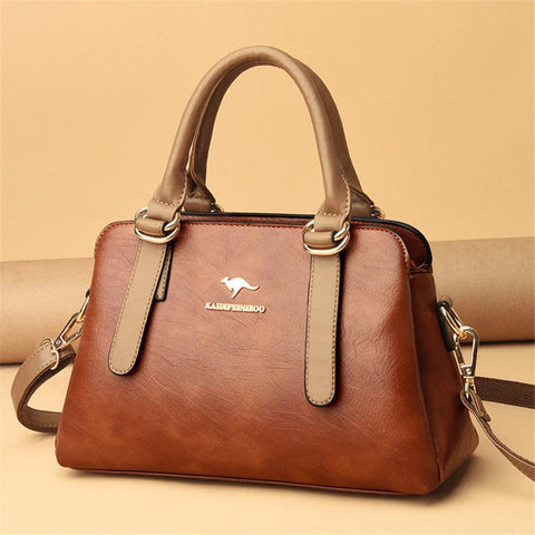 Practical women's hand bag of natural leather-Evorastyle.ae