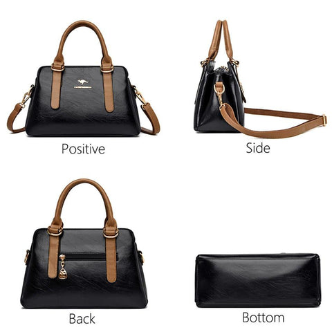Practical women's hand bag of natural leather-Evorastyle.ae