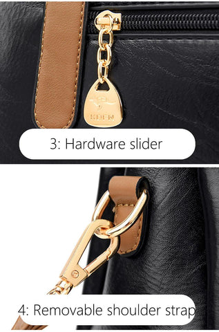 Practical women's hand bag of natural leather-Evorastyle.ae