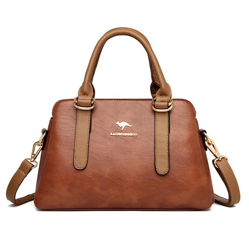 Practical women's hand bag of natural leather-Evorastyle.ae