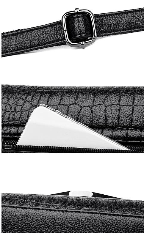 Small croc flap women bag in Black-Evorastyle.ae