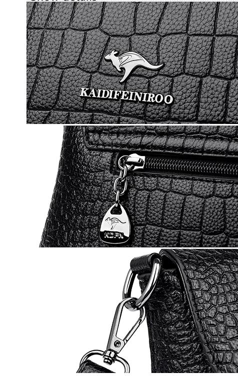 Small croc flap women bag in Black-Evorastyle.ae